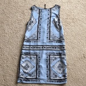 Philosophy blue dress.